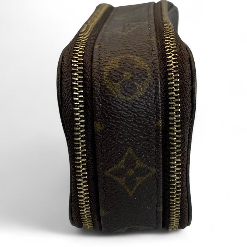 Louis Vuitton Leather Monogrammed Trousse Brush PM Cosmetic Pouch Travel Glamour - Picture 3 of 7